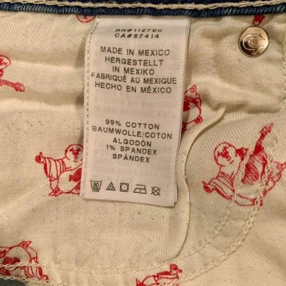 True Religion size 27 Blue Denim Jeans.Please see last picture for measurements. - Picture 5 of 8